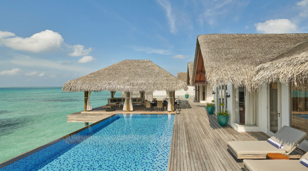 Fairmont Maldives Sirru Fen Fushi Three Bedroom Sunset Water Villa