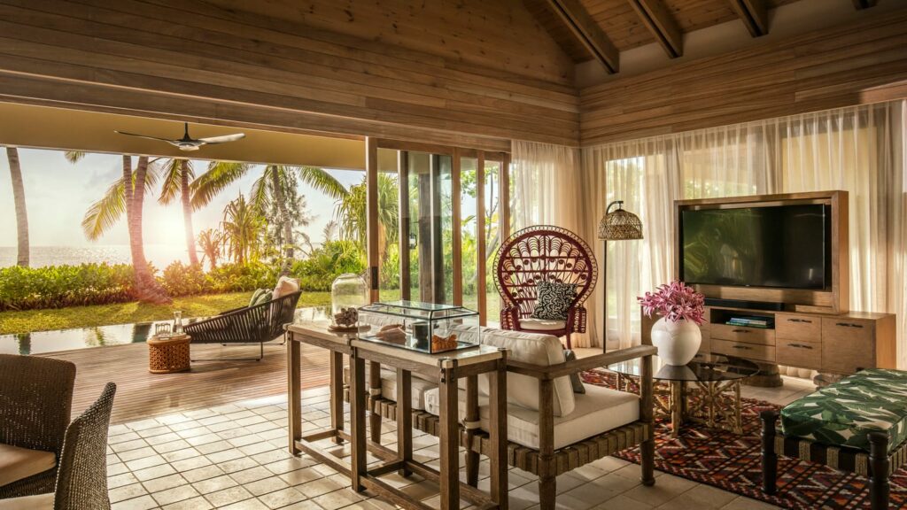 Four Seasons Desroches Island Resort Seychellen Kamer