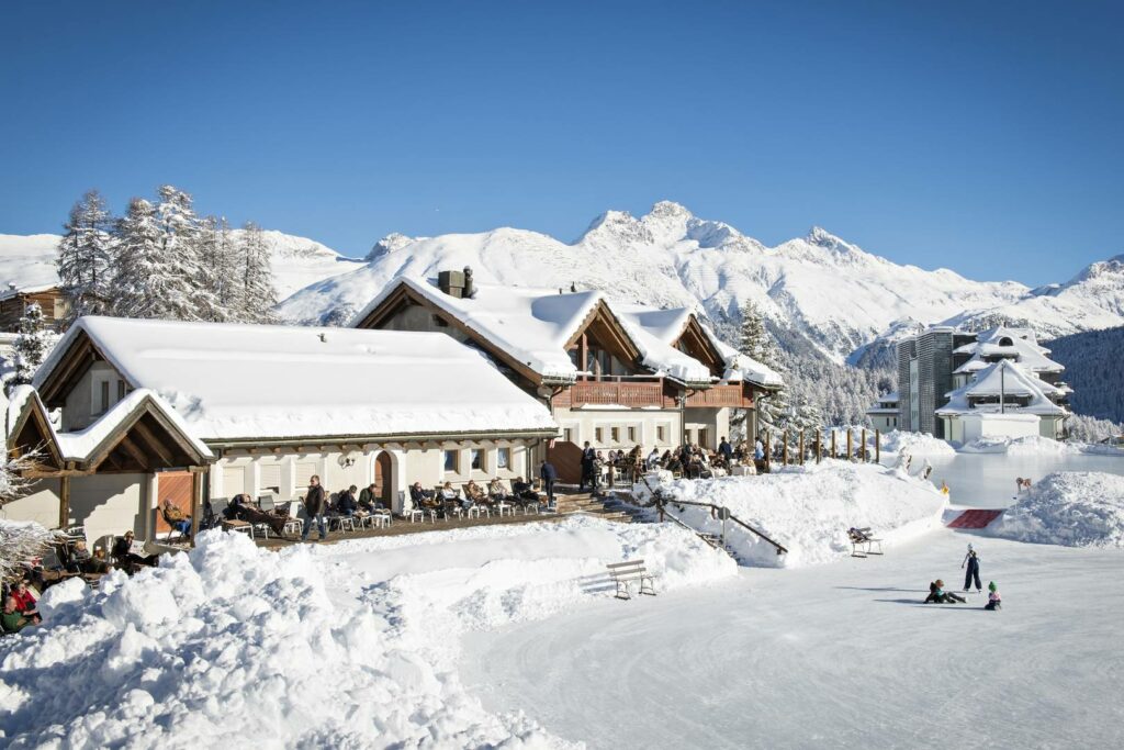 Kulm Hotel St Moritz in de winter