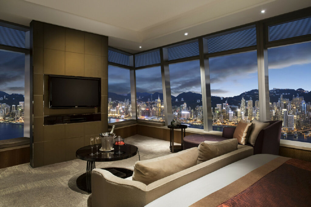 Ritz Carlton Hong Kong Club Grand Victoria Harbour Zimmer