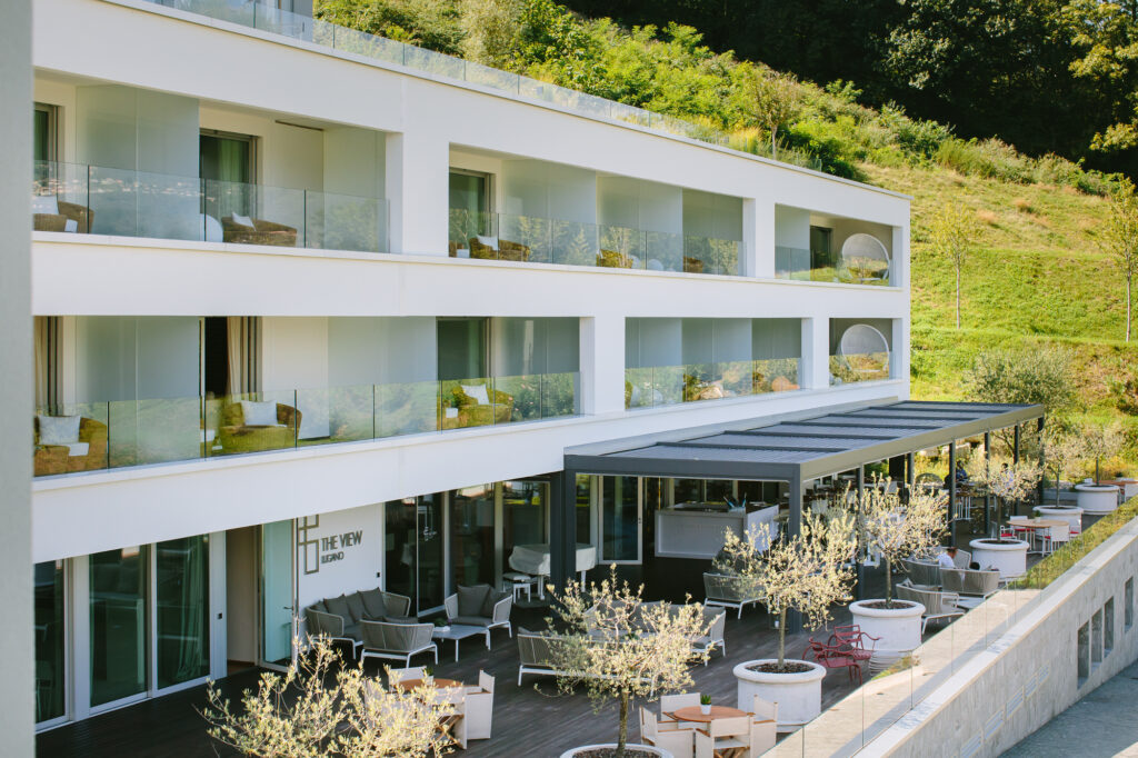 Esterno dell'hotel The View Lugano
