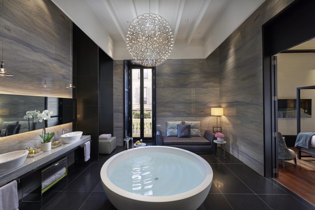 Ванная комната в отеле Mandarin Oriental Milan
