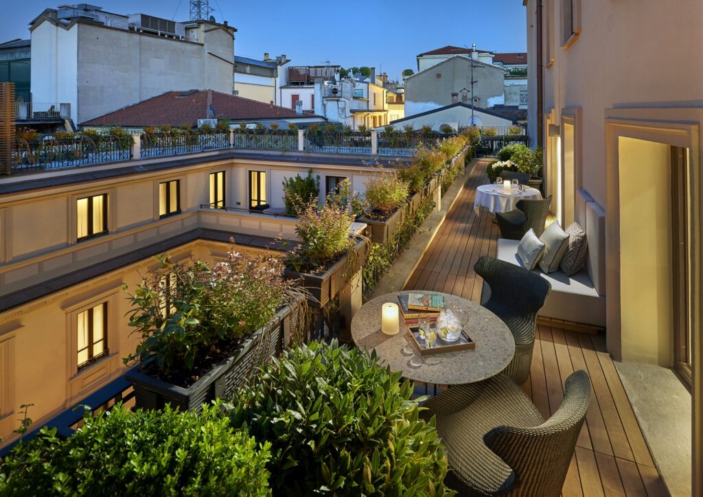 Rooftop hotel Mandarin Oriental Milaan