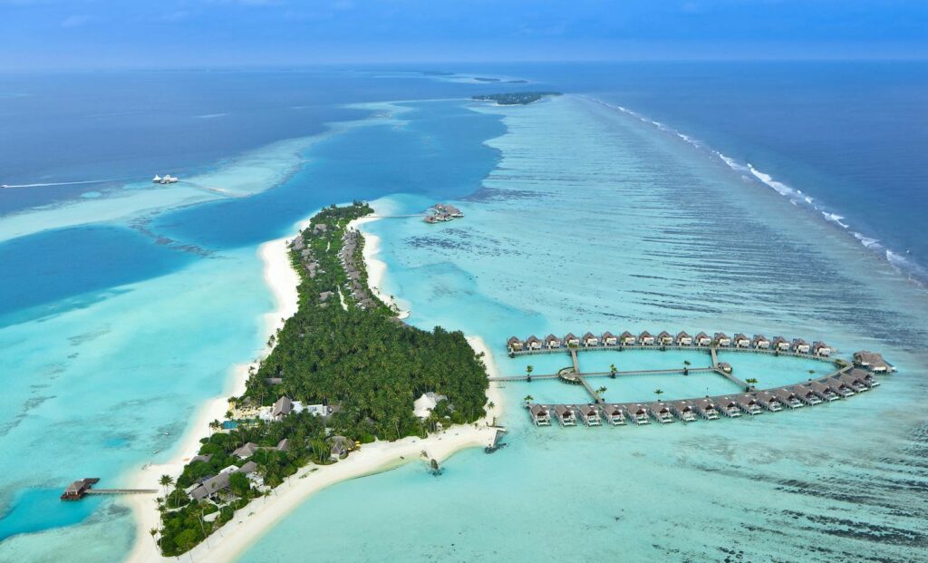 Panoramica del resort Per Aquum Niyama Maldives