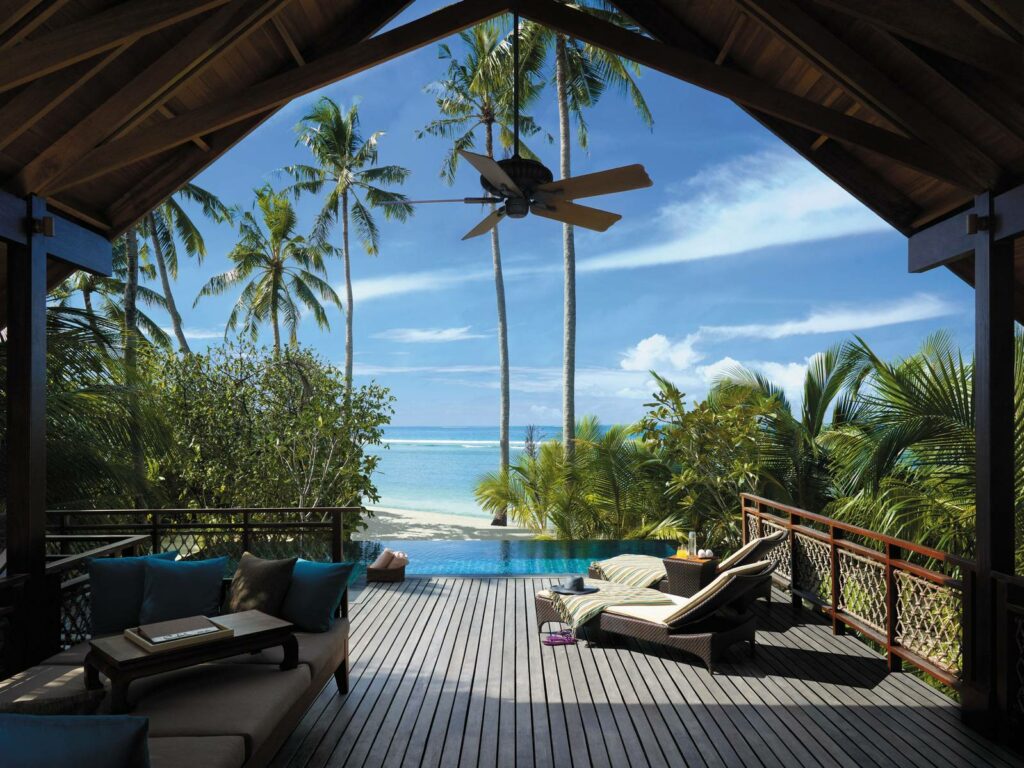 Shangri La Villingili Maldiven Resort Zwembad Villa