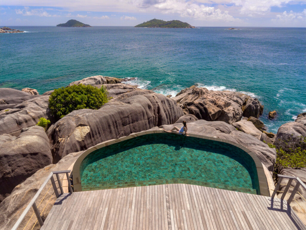 Six Senses Zil Payson Seychelles piscina a sfioro